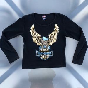 Vintage Authentic Harley Davidson Eagle Long Sleeve